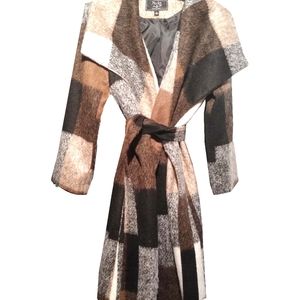 COPY - Color blocked soft wrap Winter Coat Size 18